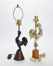 Pair Of Chicken Lamps