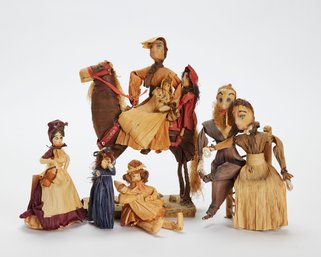 Collection Of Corn Husk Dolls