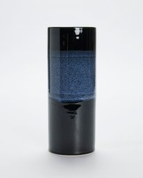 Black & Blue 9' Ceramic Vase