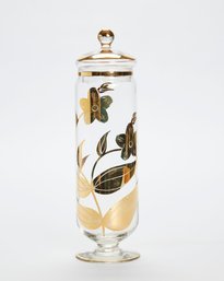 Decorative Gold Floral Apothecary Jar