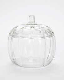 Glass Pumpkin Jar