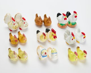 (9) Chicken Salt & Pepper Shaker Sets