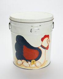Hand Painted Tin Bucket