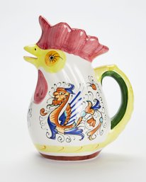 Umbria Ceramic Rooster Pitcher By Boston Warehouse