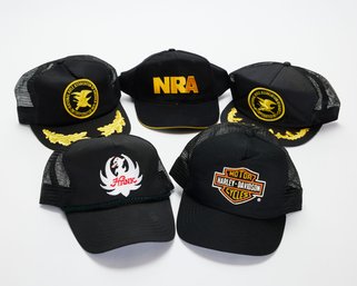 (5) Trucker Hats Black