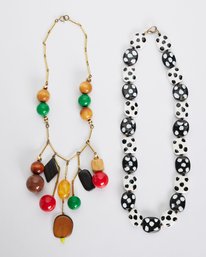 Pair Of Artsy Necklaces