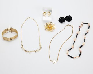 Black & Gold Tone Costume Jewelry