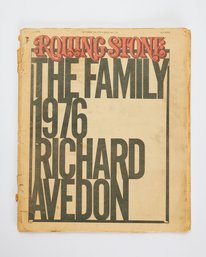 Rolling Stone 1976 Magazine Feat. 'The Family' By Richard Avedon