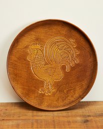 Embossed Chicken Wood Tray