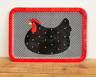 Metal Chicken Food Tray