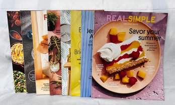 (8) 'REAL SIMPLE' Magazines From 2023 & 2024