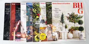 (9) 'BETTER HOMES & GARDENS' Magazines From 2023 & 2024
