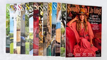 (15) 'SOUTHERN LIVING' Magazines From 2023, 2024, 2025