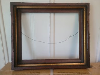 Beautiful Carved Wood Antique Deep Frame Lemon Gold