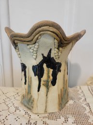 Beautiful Signed Art Pottery Vase