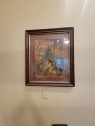 Large Vintage Framed Original Pastel Signed GM Prescott