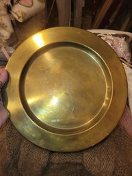 Large Vintage Brass Plate