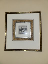 Nicely Framed Art Lion Letter L