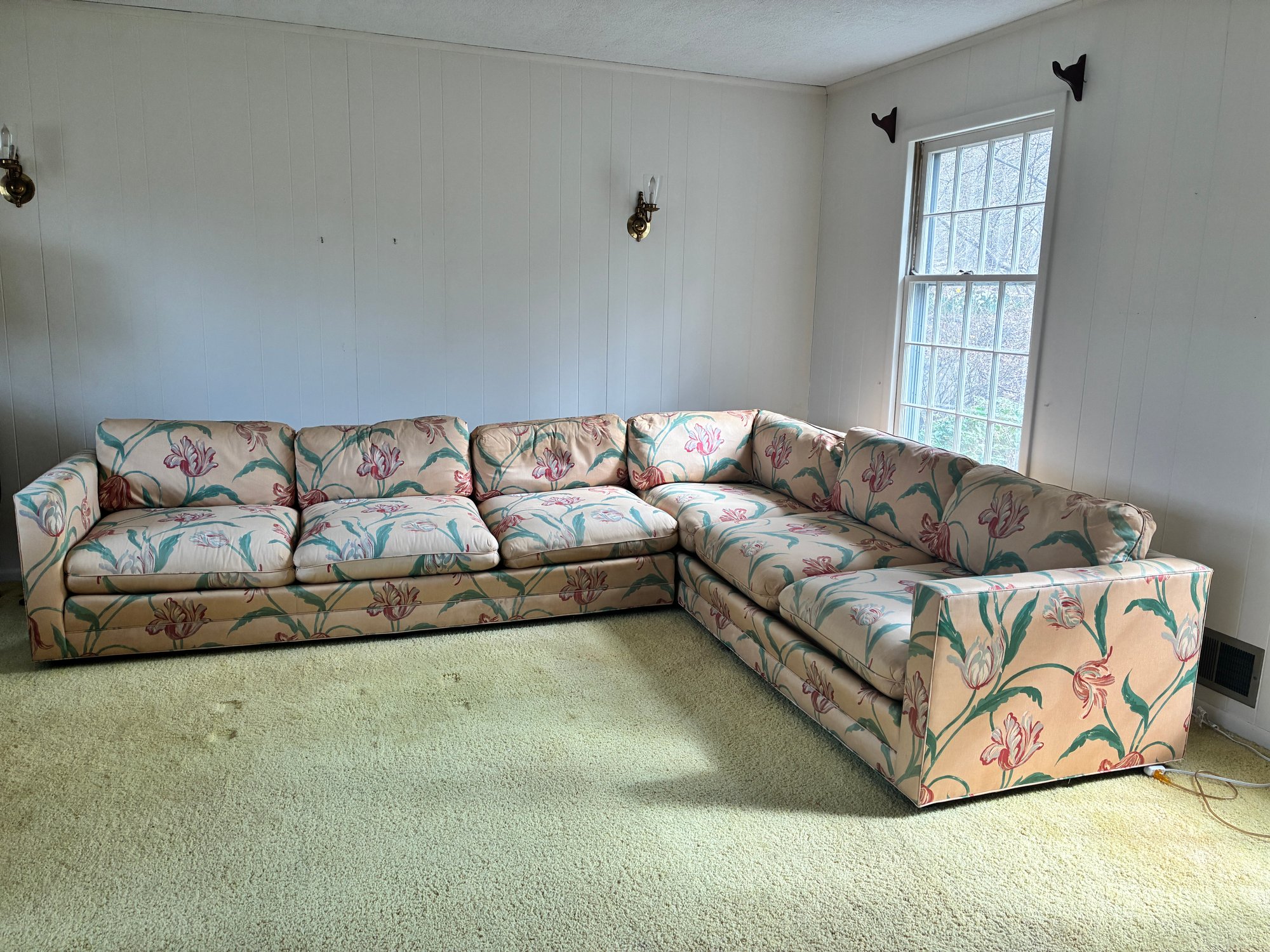 年末特別セール▼美品 DREXEL HERITAGE ワイドソファ ▽美品 DREXEL HERITAGE ワイドソファ