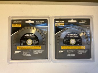(2) Husky 4 1/2 Inch Grinding Blades