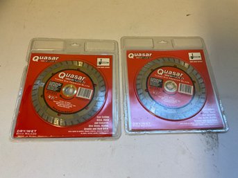 (2) Quasar 4 1/2 Inch Grinding Blades