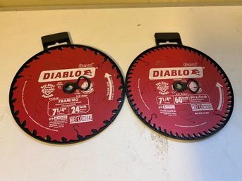 (2) Diablo 7 1/4 Inch Saw Blades
