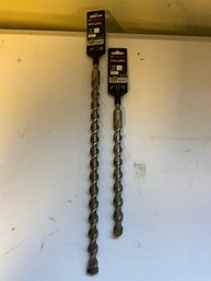 (2) Bosch Bulldog Masonry Drill Bits