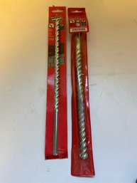 (2) Vermont American Masonry Drill Bits