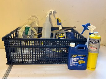 Grouping Of Miscellaneous Garage Items - Stain Remover, Propane, Cable Ties And More