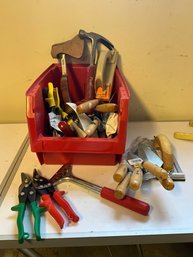 Grouping Of Miscellaneous Hand Tools - Trowels, Hammers, Snips And More