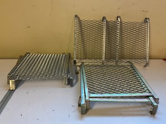 Grouping Of Metal Paint Bucket Grids