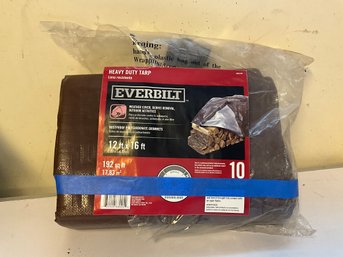 Everbilt 12ft X 16ft Brown Tarp