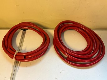 (2) 1/2 Inch Red Air Hoses
