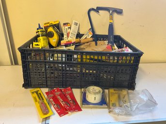 Grouping Of Miscellaneous Garage And Household Items - Hand Tools, Bits, Electrical Items And More