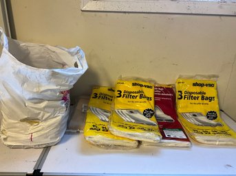 Grouping Of Miscellaneous Shop Vac Disposable Filter Bags