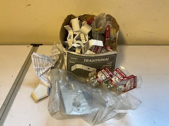 Grouping Of Miscellaneous Gutter Supplies And Parts - Hardware, Clips And More