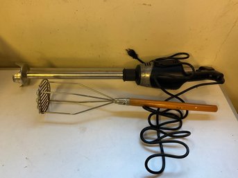 Commercial Grade Immersion Blender And Masher