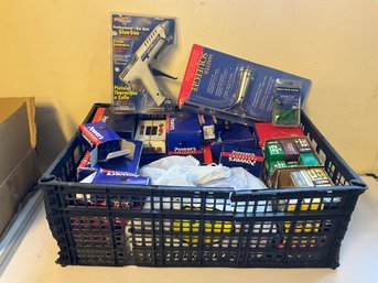 Grouping Of Miscellaneous Hardware And Hand Tools - Anchors , Blue Gun, Hardware And More