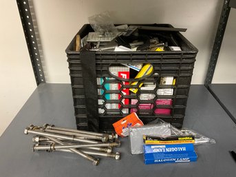 Grouping Of Miscellaneous Garage And Household Items - Hardware, Lightbulbs And More