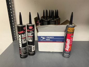 Grouping Of Roof Cement And Asphalt Repair