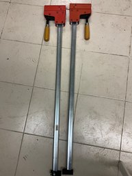 (2) 36inch Jorgensen Cabinet Master Bar Clamps