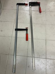 (2) 48 Inch Bessey Bar Clamps