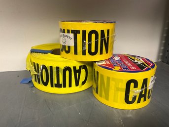 (3) Rolls Of Yellow Caution Tape