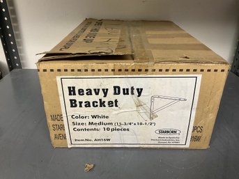 Grouping Of Heavy Duty White Wall Brackets