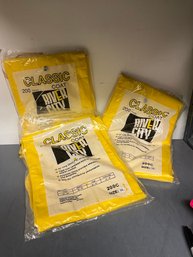 (3) Rain City Yellow Rain Coats - Size XL