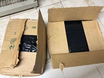 (2) Boxes Of Black Contractor Garbage Bags