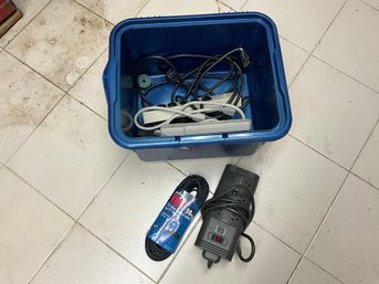 Grouping Of Electrical Items - Cable And Surge Protectors