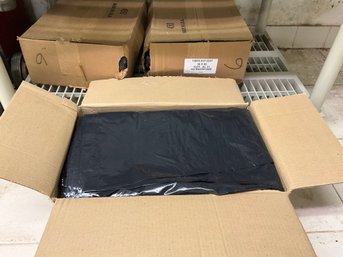(3) Boxes Of Black Contractor Garbage Bags