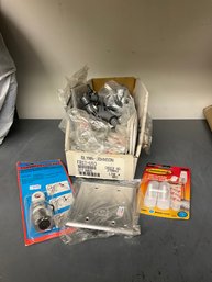 Grouping Of Miscellaneous Garage Items - Command Hooks, Attachments, Hardware And More