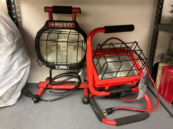 (2) Portable Work Lights